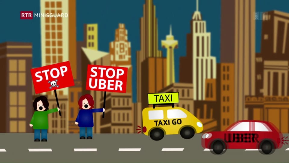 Uber - in servetsch da taxi dispitaivel