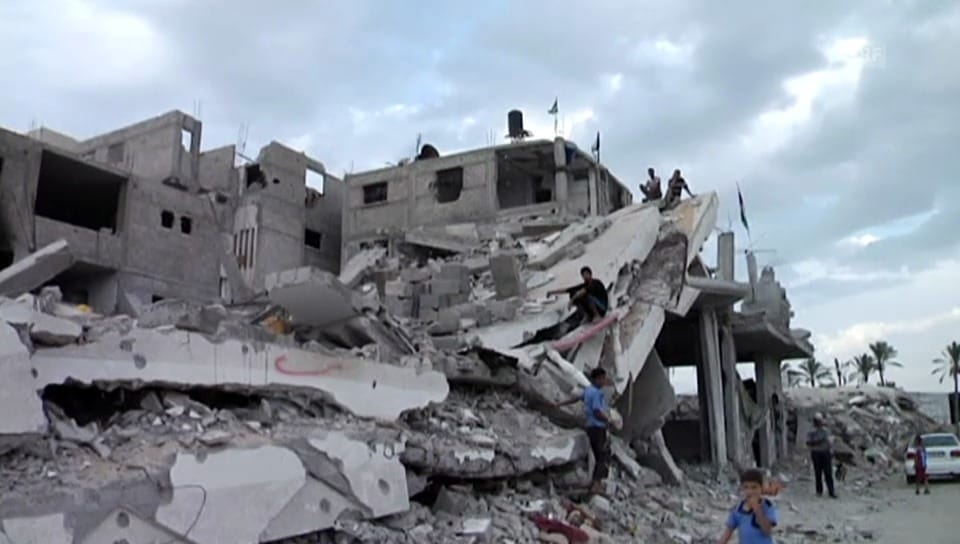 Zerstörte Häuser in Gaza (unkommentiert)