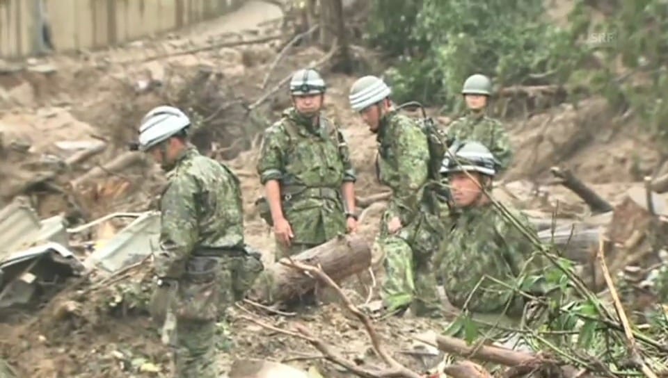 Japanische Armee hilft bei Suche