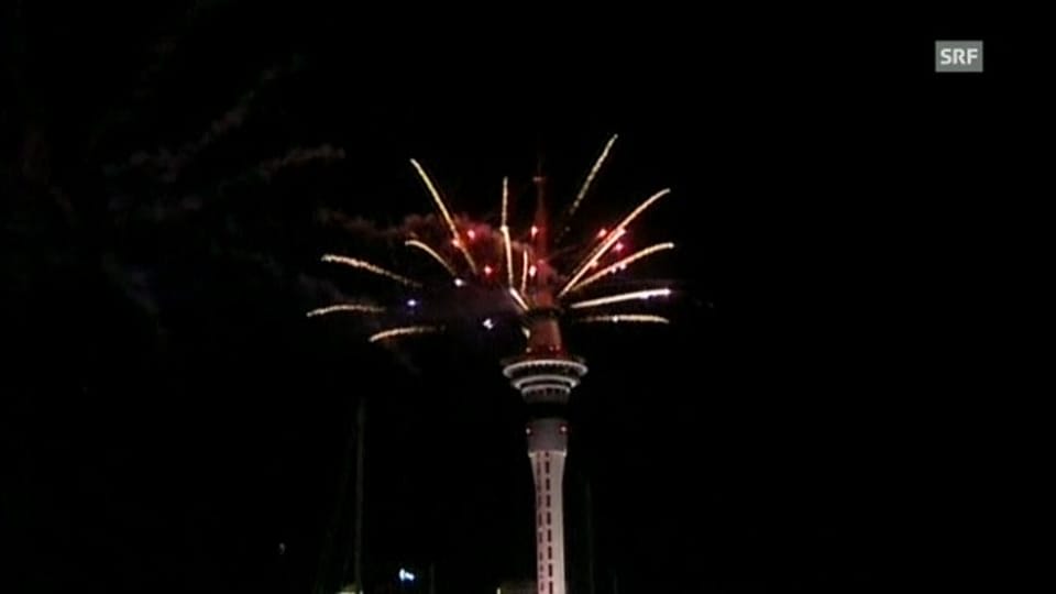 Feuerwerk in Auckland (unkommentiert)
