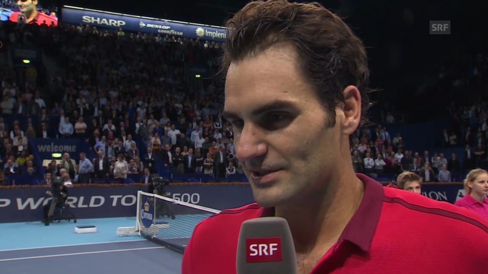 Federer im Platzinterview