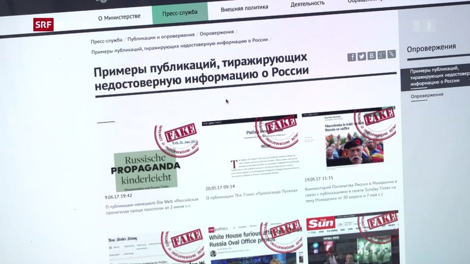 Archiv:  Russland am Pranger als Lieferant von Falschmeldungen
