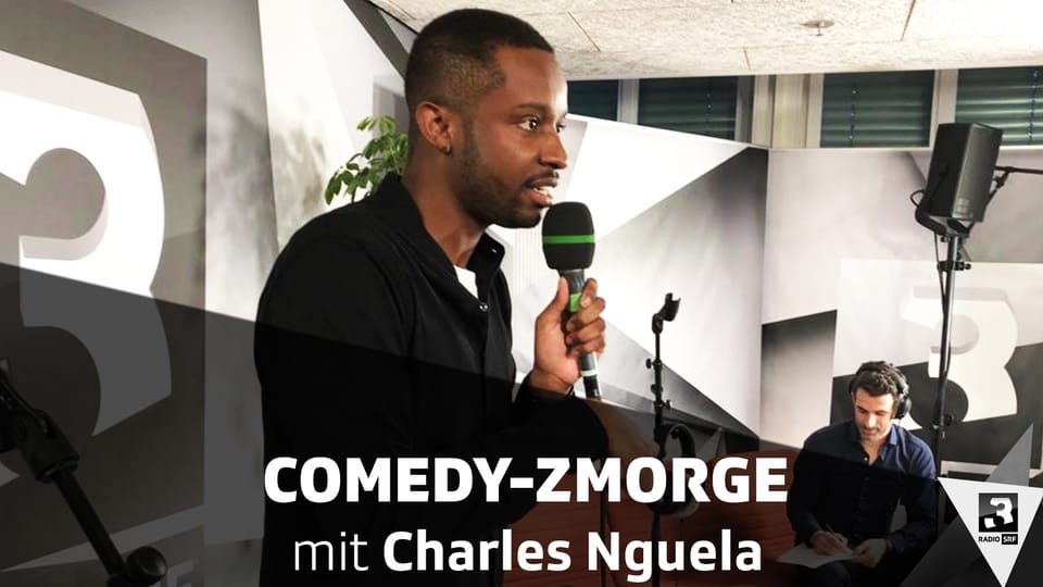Charles Nguela am Comedy-Zmorge