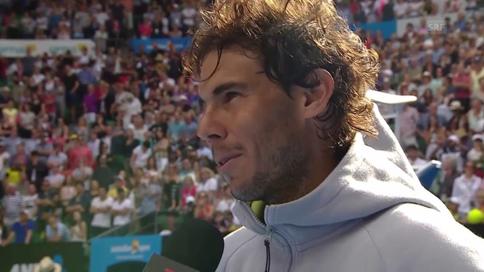 Rafael Nadal im Platzinterview (englisch)