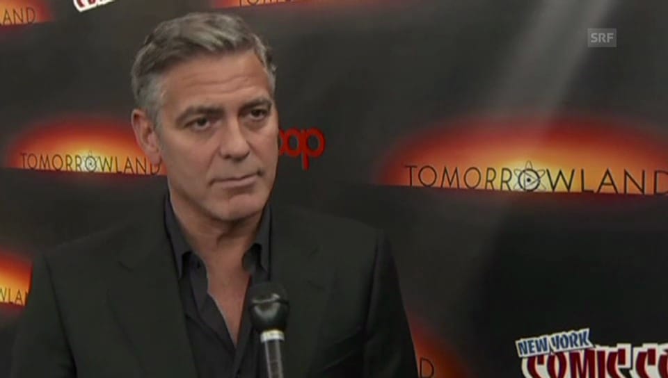 Auch ohne Frau zu Scherzen bereit: George Clooney
