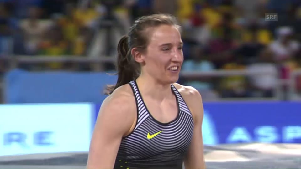 Nicole Büchler springt in Doha Schweizer Rekord