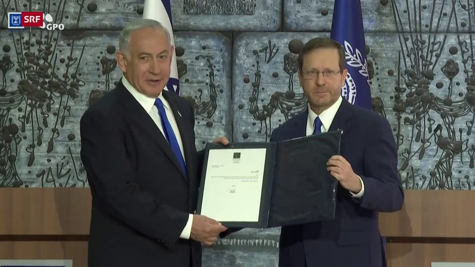 Netanjahu erhält von Präsident Herzog den Auftrag zur Regierungsbildung (unkomm.)
