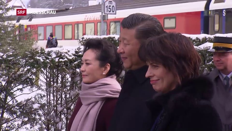Xi Jingping auf Staatsbesuch in der Schweiz