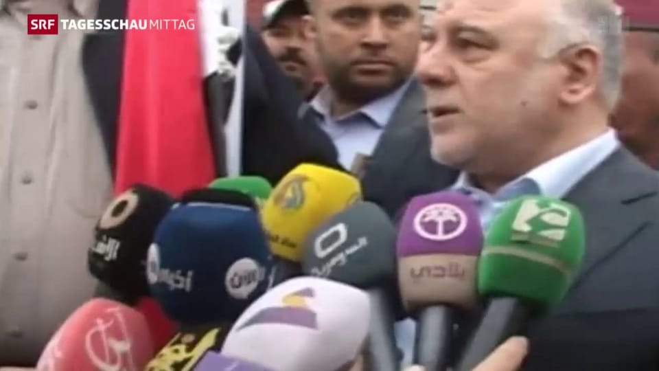 Irakischer Ministerpräsident in Ramadi