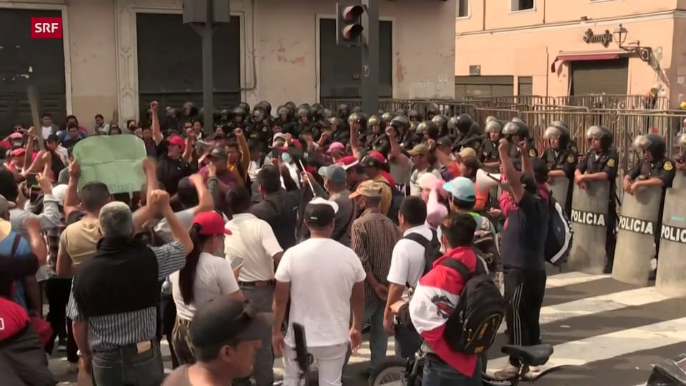 Proteste in der Hauptstadt Lima