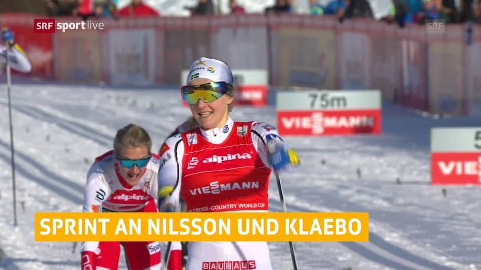 Nilsson und Klaebo gewinnen in Planica