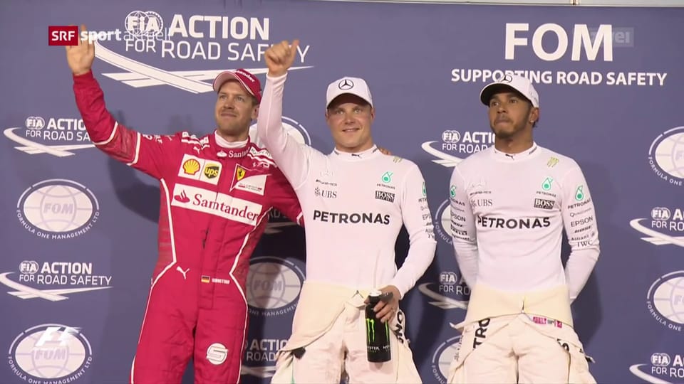 Bottas holt die Pole Position in Bahrain