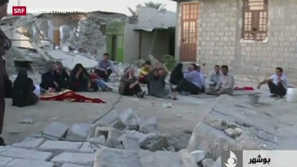 Grosse Zerstörung durch Beben in Iran
