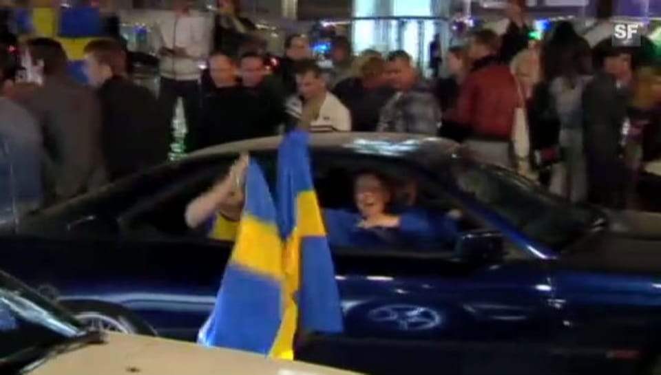 Schweden feiern den Eurovision-Sieg (unkomm.)