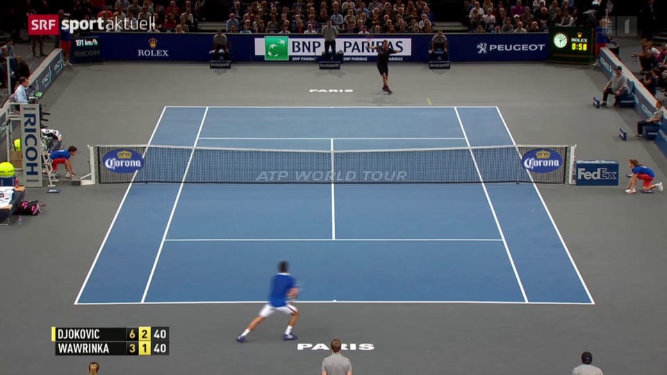 Wawrinka unterliegt Djokovic nach hartem Kampf