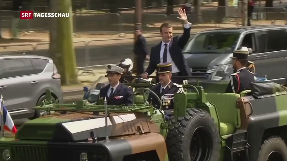 Das erlebte Macron an seinem ersten Tag als Präsident