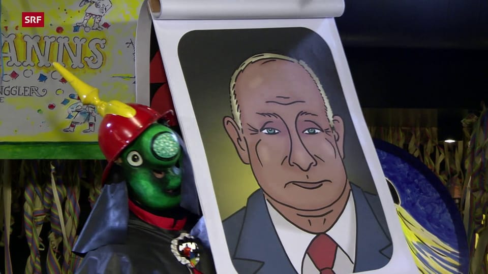 Ukraine und Putin in Schnitzelbänken an der Basler Fasnacht