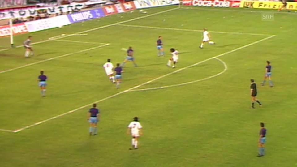 Steaua im Final gegen die AC Milan 1989