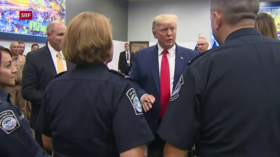 US-Präsident Trump besucht die Einsatzzentrale in El Paso (unkomm.)