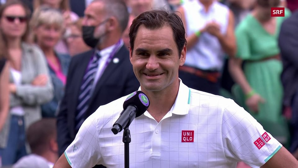 Federer scherzt: «Auch mein Englisch ist besser geworden»
