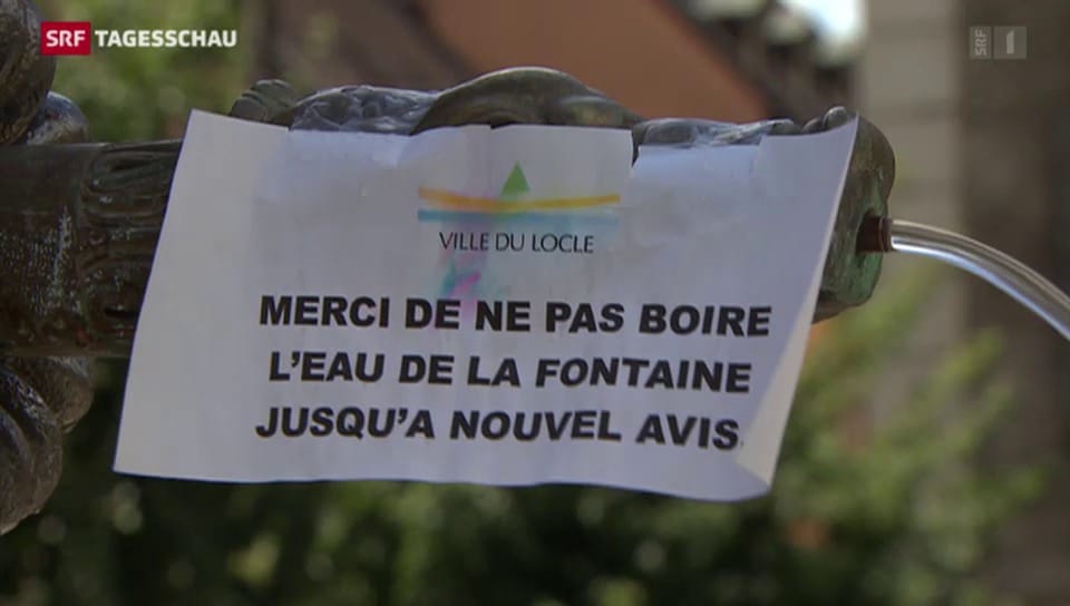 Verschmutztes Trinkwasser in Le Locle