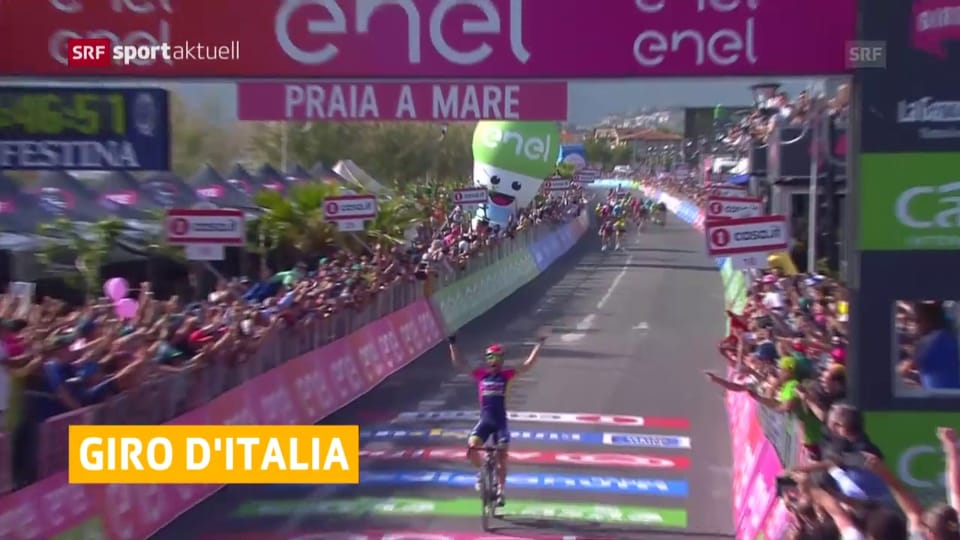 Ulissi gewinnt 4. Giro-Etappe
