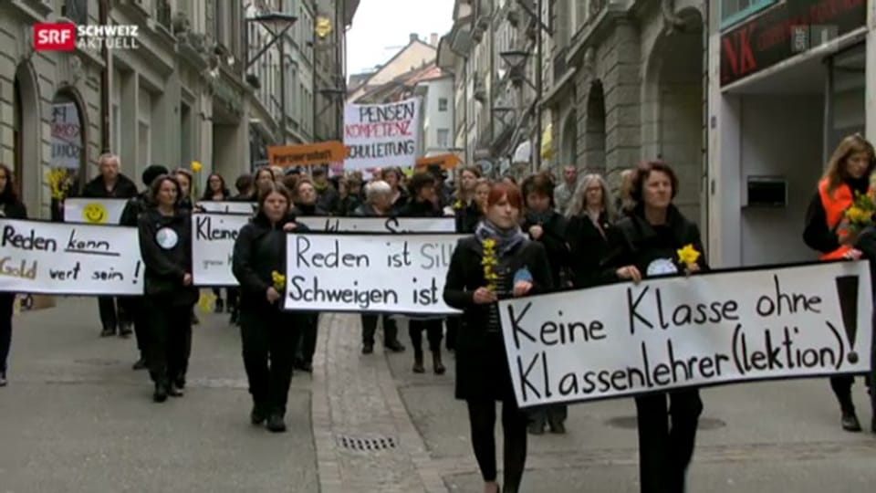 Freiburger Lehrer demonstrieren