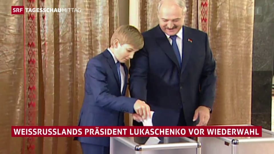 Lukaschenko kurz vor der Wiederwahl