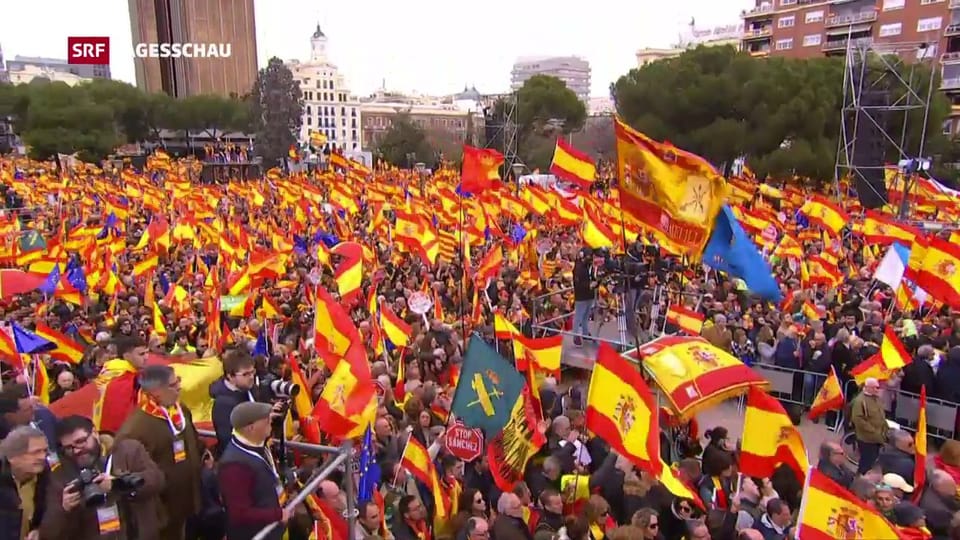Aus dem Archiv: Tausende demonstrieren gegen Katalonien-Politik