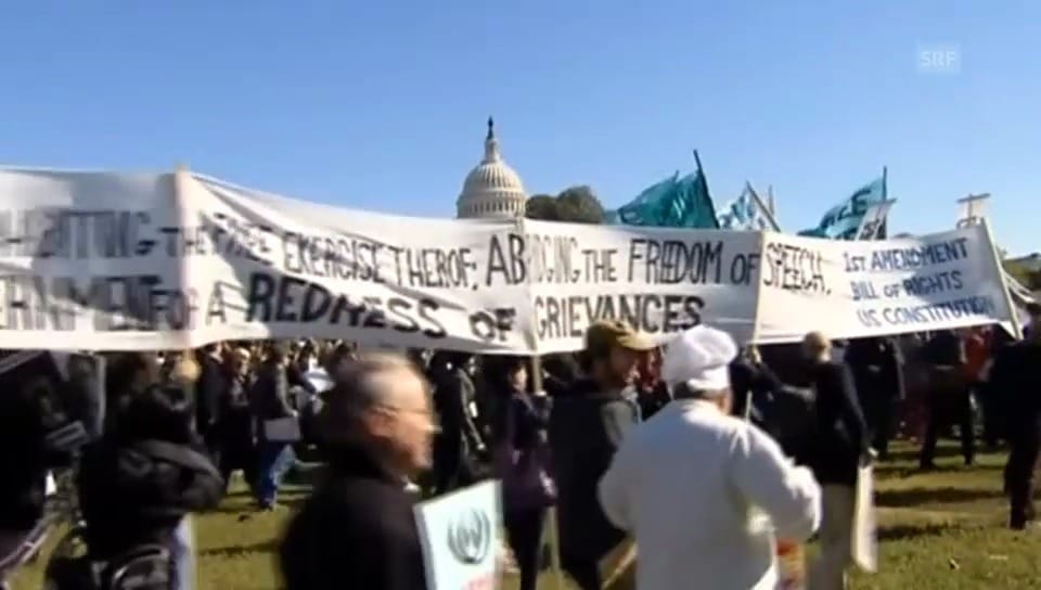 Protest gegen NSA in Washington (unkomm.)
