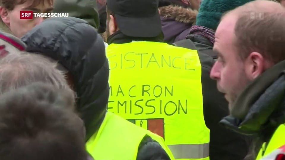 «Gelbwesten» demonstrieren in Frankreich erneut