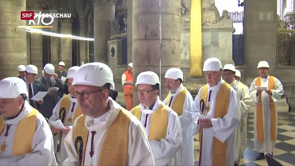 Notre-Dame: Erster Gottesdienst nach Grossbrand