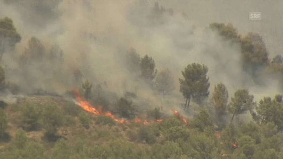 Feuer bedroht Mallorca (unkommentiert)
