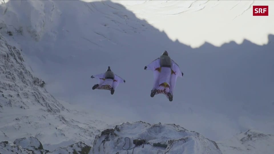 Base-Jumping von der Jungfrau