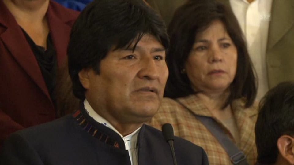 Evo Morales findet vor Trauer kaum Worte.