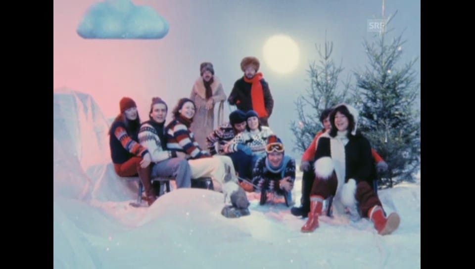 1979: «Kassensturz»-Redaktion singt «Jingle Bells»