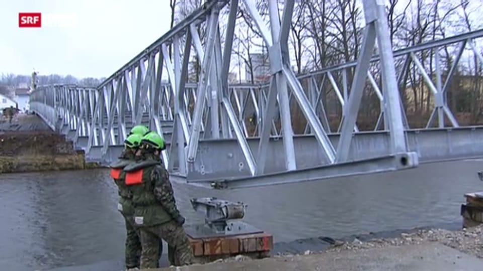 Armee baut Brücke fürs Eidgenössische in Burgdorf