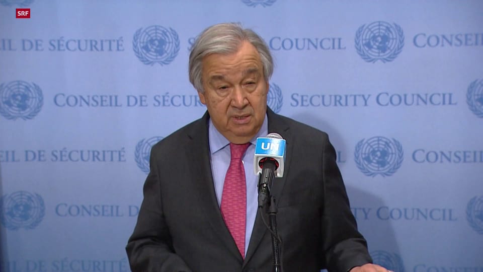 António Guterres: «Ein Nuklearkonflikt ist wieder möglich.»