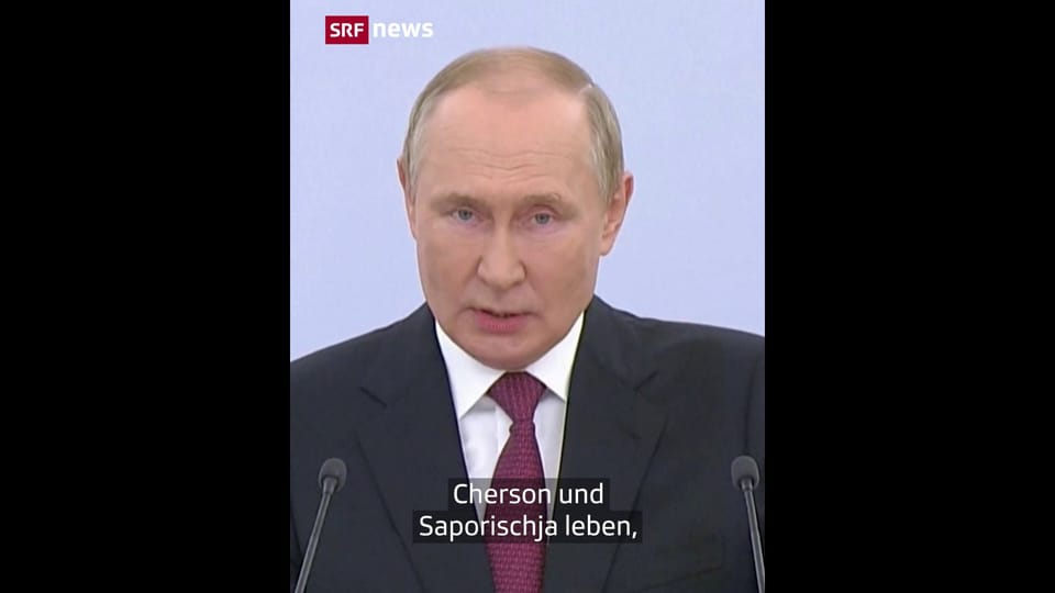 Putin annektiert vier ukrainische Gebiete