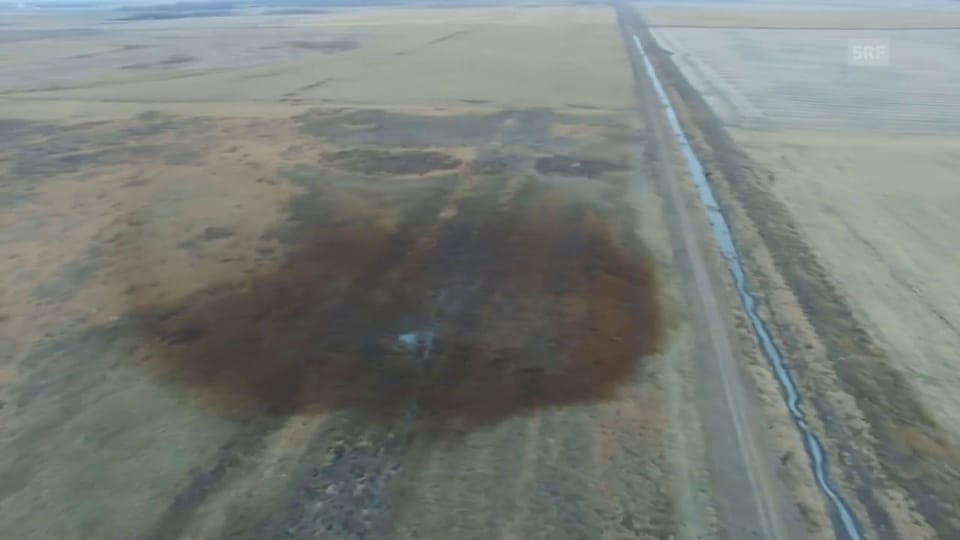 Luftaufnahmen zeigen die Schäden durch das Pipeline-Leck