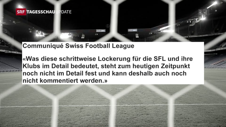Swiss Football League zur schrittweisen Lockerung