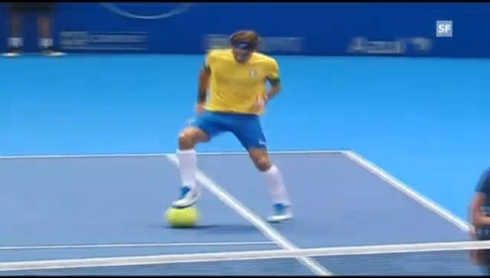 Tennis: Highlights Federer - Haas (unkommentiert, Quelle: SNTV)
