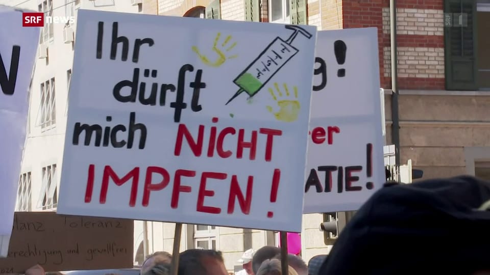 Corona-Demo in Winterthur: Stadtpolizei musste schlichtend eingreifen