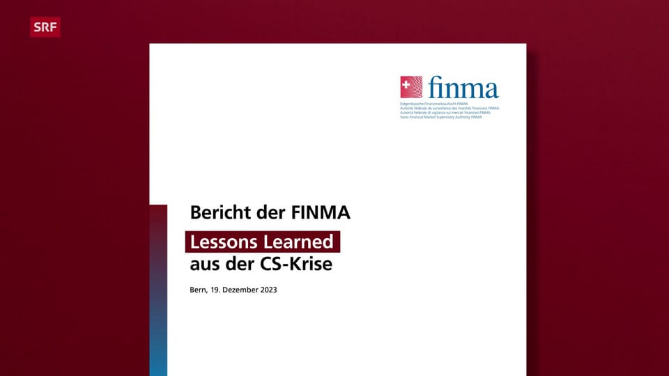 Die Finma und der Credit-Suisse-Zusammenbruch
