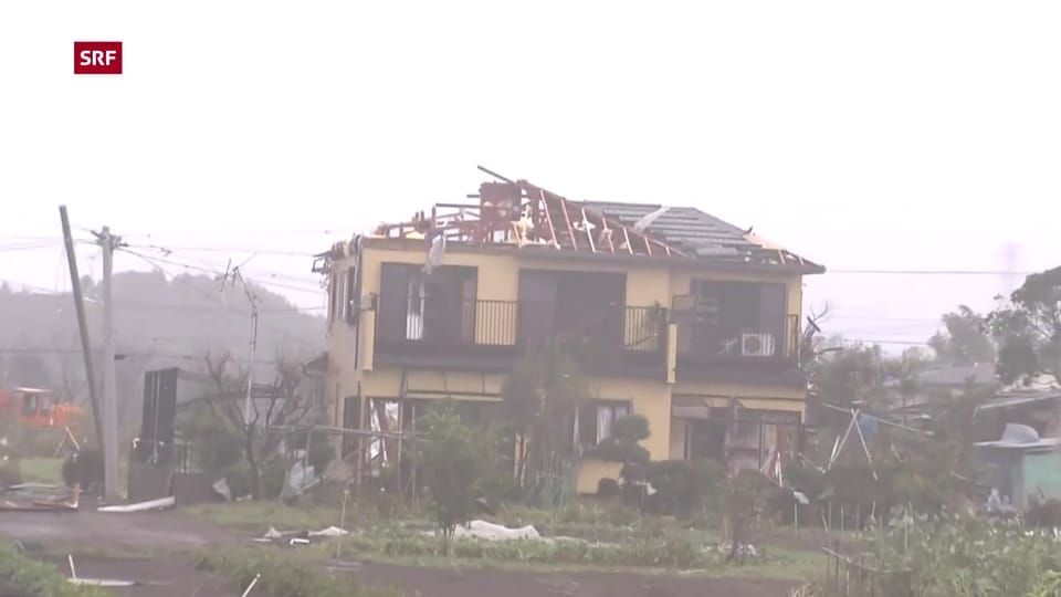 Taifun Hagibis chaschuna emprims donns