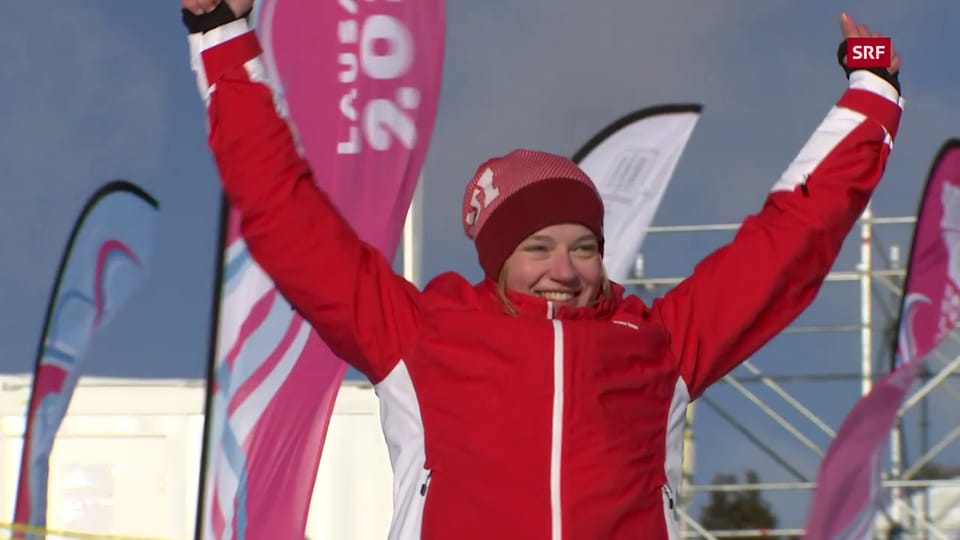 Krista fährt im Skicross zu Gold