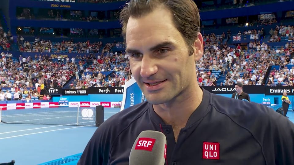 Federer: «Sehr zufrieden mit meinem Aufschlag»