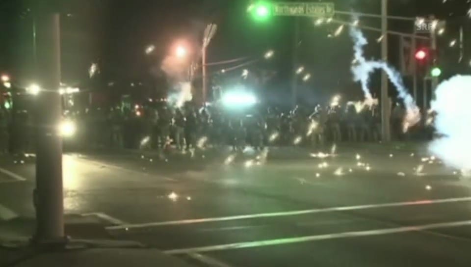 Ausschreitungen in der Nacht in Ferguson