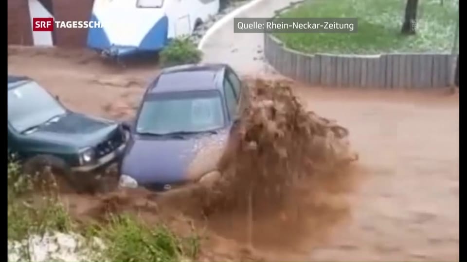 Unwetter und Hochwasser in Baden-Württemberg