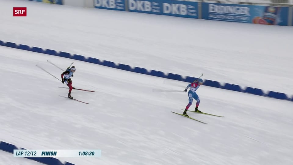 Russland gewinnt die Mixed-Staffel knapp vor Norwegen